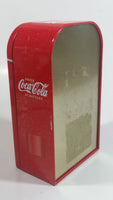 Drink Coca-Cola In Bottles Ice Cold Coke Soda Pop Red Refrigerator Vending Machine Shaped Tin Metal Beverage Collectible