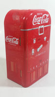 Drink Coca-Cola In Bottles Ice Cold Coke Soda Pop Red Refrigerator Vending Machine Shaped Tin Metal Beverage Collectible