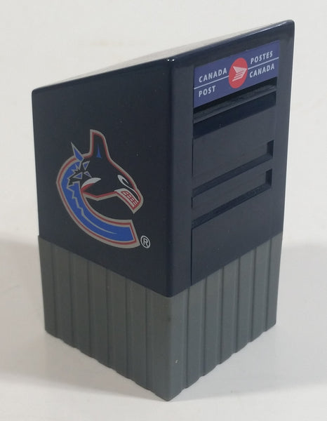 NHL Ice Hockey Team Vancouver Canucks Miniature Small 3" Tall Canada Post Mail Box Shaped Coin Bank Sports Collectible