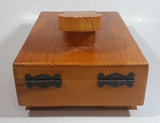 Vintage Style Wood Wooden Dovetail Shoe Shine Box