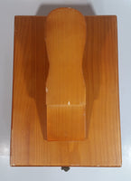 Vintage Style Wood Wooden Dovetail Shoe Shine Box