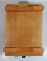 Vintage Style Wood Wooden Dovetail Shoe Shine Box