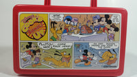 Vintage Whirley Disney's Cook'd Up Comics Red Plastic Pencil Case