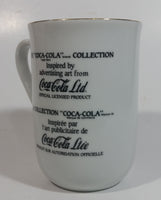 Vintage Norman Rockwell Coca Cola Coke Collection Boy Fishing With Dog Gold Trimmed Porcelain Coffee Cup