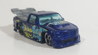 2008 Hot Wheels All Stars Super Tuned Truck Dark Blue Die Cast Toy Car Vehicle