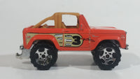 2008 Matchbox Off-Road Ford Bronco 4x4 1972 Orange Die Cast Toy Car Vehicle