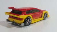 2010 Hot Wheels Hot Tunerz Flight 03 Red with Yellow Trim Die Cast Toy Car Vehicle