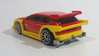 2010 Hot Wheels Hot Tunerz Flight 03 Red with Yellow Trim Die Cast Toy Car Vehicle