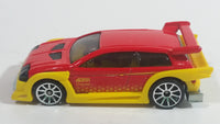 2010 Hot Wheels Hot Tunerz Flight 03 Red with Yellow Trim Die Cast Toy Car Vehicle