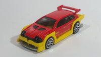 2010 Hot Wheels Hot Tunerz Flight 03 Red with Yellow Trim Die Cast Toy Car Vehicle