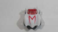 2008 Hot Wheels Mach 5 Speed Racer White Plastic Toy Race Car Vehicle