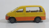 Unknown Brand Van Yellow and Orange Die Cast Toy Car Vehicle