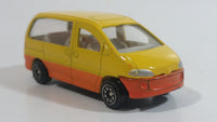 Unknown Brand Van Yellow and Orange Die Cast Toy Car Vehicle