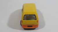 Unknown Brand Van Yellow and Orange Die Cast Toy Car Vehicle