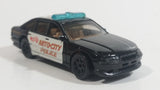 1996 Hot Wheels Police Cruiser Black with White Doors #96 Auto City Die Cast Toy Emergency Response Cop Vehicle