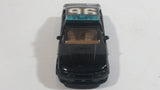 1996 Hot Wheels Police Cruiser Black with White Doors #96 Auto City Die Cast Toy Emergency Response Cop Vehicle