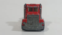 HTF Rare 1981 Hot Wheels Steering Rigs Peterbilt Semi Truck Rig Red Die Cast Toy Car Vehicle Hong Kong