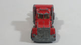 HTF Rare 1981 Hot Wheels Steering Rigs Peterbilt Semi Truck Rig Red Die Cast Toy Car Vehicle Hong Kong