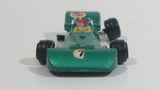 Vintage TinToys Tyrrell Ford F1 #7 W.T. 225 Green STP Die Cast Toy Race Car Vehicle - Hong Kong - Missing a Wheel