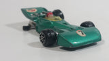 Vintage TinToys Tyrrell Ford F1 #7 W.T. 225 Green STP Die Cast Toy Race Car Vehicle - Hong Kong - Missing a Wheel