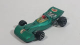 Vintage TinToys Tyrrell Ford F1 #7 W.T. 225 Green STP Die Cast Toy Race Car Vehicle - Hong Kong - Missing a Wheel
