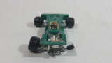 Vintage TinToys Tyrrell Ford F1 #7 W.T. 225 Green STP Die Cast Toy Race Car Vehicle - Hong Kong - Missing a Wheel