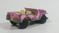 Vintage 1971 Lesney Matchbox Superfast Jeep Hot Rod No. 2 Pink Die Cast Toy Car Vehicle