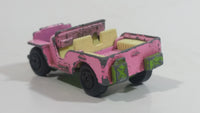 Vintage 1971 Lesney Matchbox Superfast Jeep Hot Rod No. 2 Pink Die Cast Toy Car Vehicle