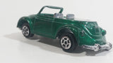 Unknown Brand (Possibly Summer) No. 8636 VW Volkwagen Beetle Cabriolet Convertible Dark Green Die Cast Toy Car Vehicle