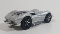 2005 Hot Wheels First Editions Drop Tops 1963 Corvette Sting Ray Metalflake Silver Die Cast Toy Car Vehicle