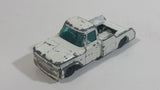 Vintage Husky Ford F350 Truck White Die Cast Toy Car Vehicle - Made in Great Britain
