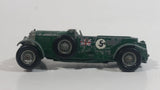 Vintage Lesney Models of Yesteryear 1929 4 1/2 Litre Bentley #5 Green Die Cast Toy Car Vehicle Made in England