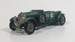 Vintage Lesney Models of Yesteryear 1929 4 1/2 Litre Bentley #5 Green Die Cast Toy Car Vehicle Made in England