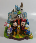 2001 Disney Disneyland Characters in Front of Castle 7 1/2" Tall PVC Coin Bank