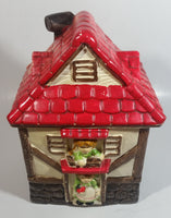 Vintage Woodward Cute German Bavarian Cottage House 9 12" Tall Ceramic Cookie Jar Made in Japan