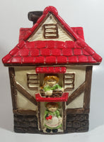 Vintage Woodward Cute German Bavarian Cottage House 9 12" Tall Ceramic Cookie Jar Made in Japan