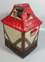 Vintage Woodward Cute German Bavarian Cottage House 9 12" Tall Ceramic Cookie Jar Made in Japan