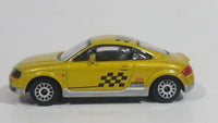 Realtoy Audi TT Yellow ZZA Confine Black Checkered Die Cast Toy Race Car Vehicle