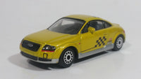 Realtoy Audi TT Yellow ZZA Confine Black Checkered Die Cast Toy Race Car Vehicle