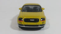 Realtoy Audi TT Yellow ZZA Confine Black Checkered Die Cast Toy Race Car Vehicle