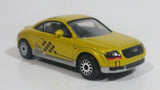 Realtoy Audi TT Yellow ZZA Confine Black Checkered Die Cast Toy Race Car Vehicle