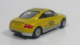 Realtoy Audi TT Yellow ZZA Confine Black Checkered Die Cast Toy Race Car Vehicle