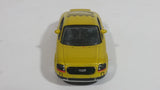 Realtoy Audi TT Yellow ZZA Confine Black Checkered Die Cast Toy Race Car Vehicle