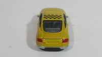 Realtoy Audi TT Yellow ZZA Confine Black Checkered Die Cast Toy Race Car Vehicle