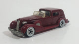 1983 Hot Wheels '35 Classic Caddy Cadillac Maroon Die Cast Toy Car Vehicle