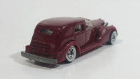 1983 Hot Wheels '35 Classic Caddy Cadillac Maroon Die Cast Toy Car Vehicle