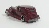 1983 Hot Wheels '35 Classic Caddy Cadillac Maroon Die Cast Toy Car Vehicle