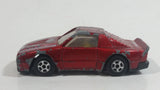 Unknown Brand No. 407 Metal #7 Red Die Cast Toy Car Vehicle Made in Macau