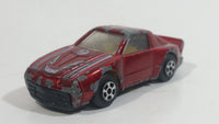 Unknown Brand No. 407 Metal #7 Red Die Cast Toy Car Vehicle Made in Macau