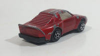 Unknown Brand No. 407 Metal #7 Red Die Cast Toy Car Vehicle Made in Macau